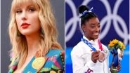 Entertainment News | Taylor Swift, Simone Biles Fangirl over Each Other on Twitter While Celebrating Olympian's Return