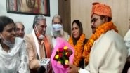 India News | Haryana Minister Anil Vij Meets Parents of Gold Medallist Neeraj Chopra