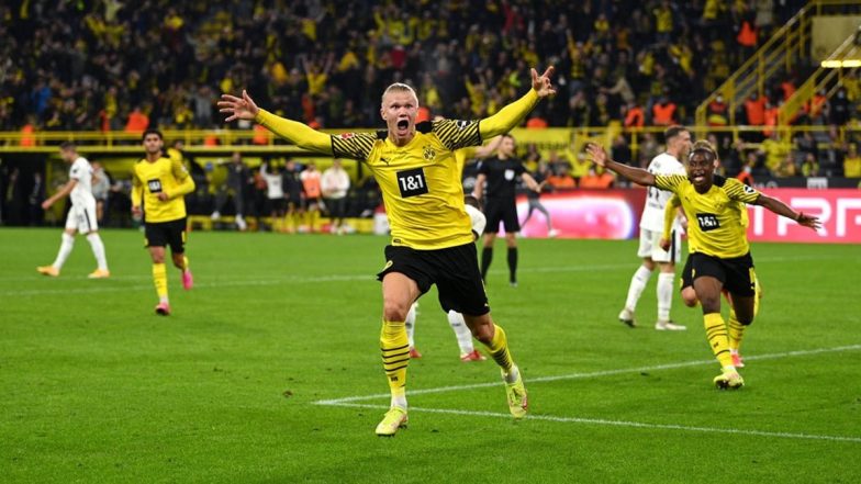 Erling Haaland's Last Minute Goal Against Hoffenheim Helps Borussia Dortmund Register 3-2 Win During Bundesliga 2021-22 Match (Watch Goal Highlights)