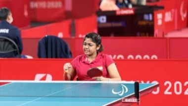 Sports News | Tokyo Paralympics: Paddler Bhavina Patel Storms into Gold Medal Match, Beats China's Zhang Miao 3-2
