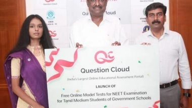 Business News | QuestionCloud.in Announces Free Online Mock Test for NEET for Tamil Medium Students of Government Schools