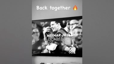 Sports News | 'Back Together', Says Neymar as PSG Confirms Messi Signing