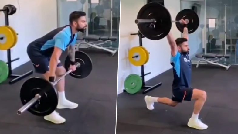 Virat Kohli Looks Unstoppable Ahead of IND vs ENG Third Test Match, Shares Weightlifting Video on Social Media