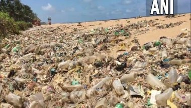 India News | Litter, Plastic Waste at  Mangaluru's Panambur Beach Causes Concern