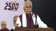 India News | Haryana: Khattar Lauds Works by BJP Led Govt as He Completes 2500 Days in Power