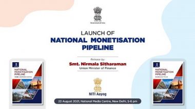 Finance Minister Nirmala Sitharaman To Launch ‘National Monetisation Pipeline’ Tomorrow