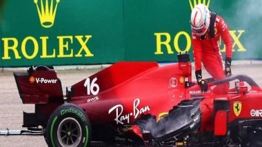 Sports News | Ferrari's Charles Leclerc Likely to Face Grid Penalties After Hungarian GP Collision