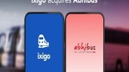 Business News | Ixigo Acquires Bus Ticketing Platform AbhiBus in Slump Sale