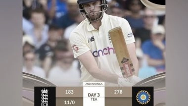 Sports News | Eng Vs Ind, 1st Test: Burns, Sibley Survive Tricky Session After Robinson, Anderson Bundle Visitors for 278