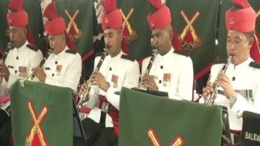 India News | Indian Army Band Performs at Srinagar's Dal Lake Ahead of Independence Day