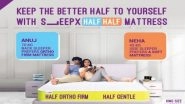 Business News | SleepX Promises Comfort to Couples with Its Half Half Mattress - LetYourMattressAdjust