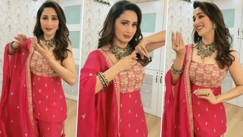 Janmashtami 2021: Madhuri Dixit Gracefully Dances to ‘Radha Kaise Na Jale’ As She Wishes Everyone on the Joyous Occasion