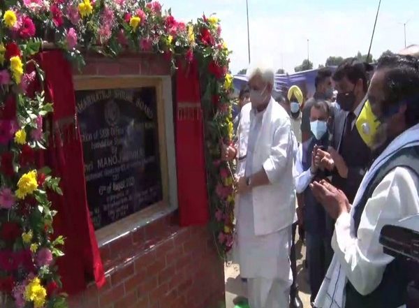 India News | J&K LG Lays Foundation Stone of SABS Office, Yatri Niwas at Srinagar