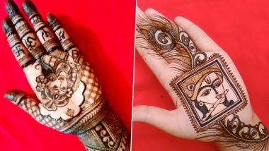 Easy Mehndi Designs for Krishna Janmashtami 2021: Quick Rajasthani, Arabic Mehendi Designs, Floral and Vine-Style Henna Patterns for Gokulashtami Celebration