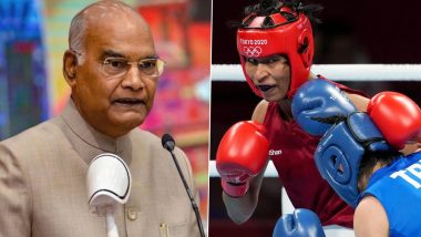 President Ram Nath Kovind Congratulates Boxer Lovlina Borgohain on Winning Bronze Medal in Tokyo Olympics 2020