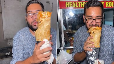 Biggest Chicken Roll Ever? This Two-Foot-Long Chicken Egg Roll Made With 10 Eggs Will Make You Feel Full Already (Watch Viral Video)