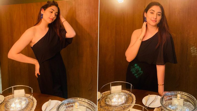 Newlywed Disha Parmar Shines Bright In a Trendy Black One-Shoulder Flare Sleeve Outfit, Shares Stunning PHOTOS