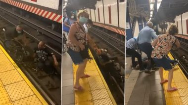 A Heroic Rescue! Wheelchair Bound Man Falls off Subway Train Track, Saved In The Nick of Time! Watch Video