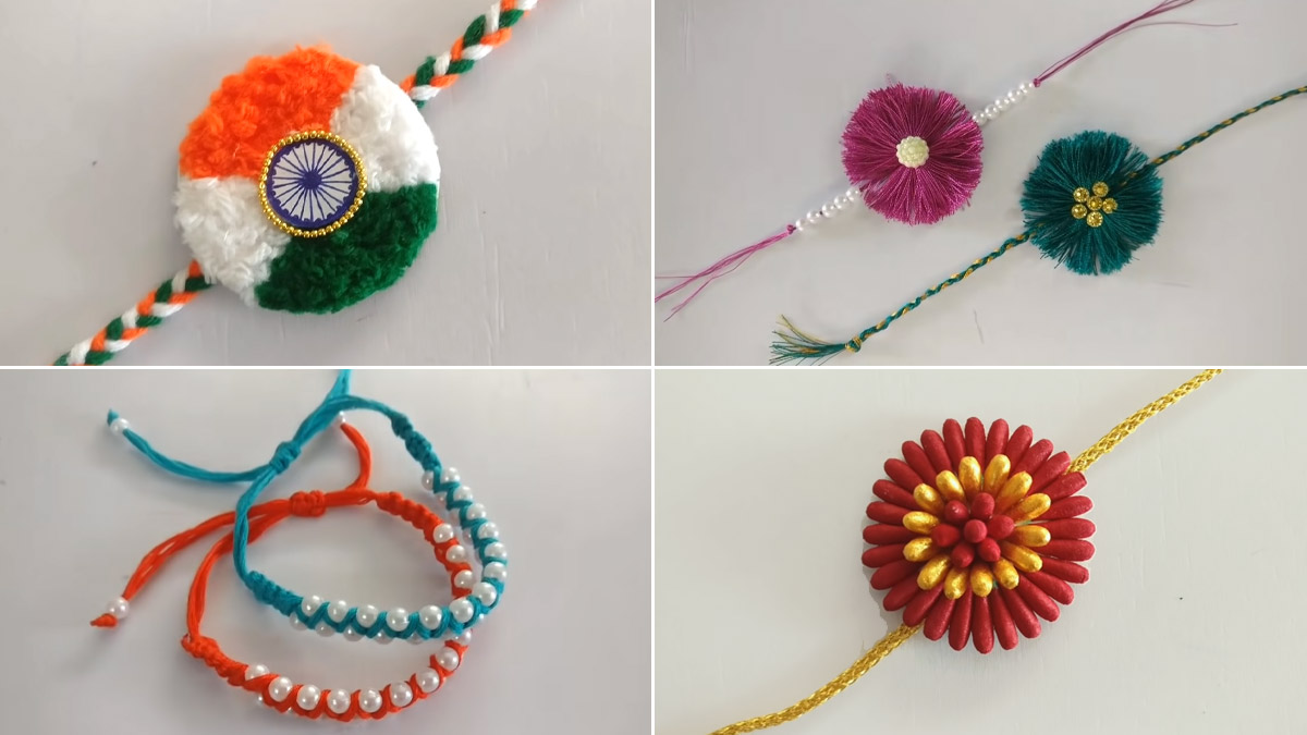 Raksha Bandhan 2021 Handmade Rakhi Ideas: Make Simple DIY Rakhis To  Celebrate The Joyous Festival With Siblings At Home (Watch Tutorial Videos)  | 🙏🏻 LatestLY