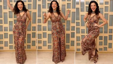 Gauahar Khan Grooves To AR Rahman’s Popular Song ‘Urvashi Urvashi’ In Stunning Abstract Print Jumpsuit, View Latest Insta Reel