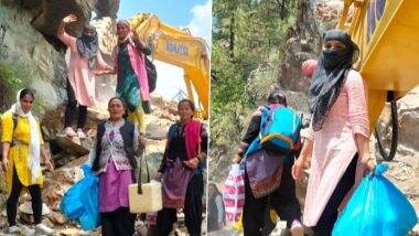 COVID-19 Vaccination in Uttarakhand: Health Workers Walk to Far-Flung Areas Of Uttarkashi To Administer Coronavirus Vaccine (Watch Video)