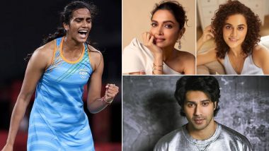 PV Sindhu Wins Bronze Medal at Tokyo Olympics 2020; Deepika Padukone, Taapsee Pannu, Varun Dhawan Cheer For Her Second Medal At Summer Games