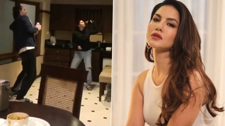 Sunny Leone Shares a Hilarious Video of Her Struggling To Kill a Flying Cockroach