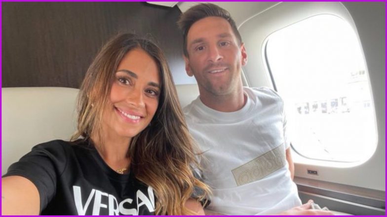 Lionel Messi Takes Flight to Paris With Wife Antonela Roccuzzo, Former Barcelona Star to Join PSG Formally