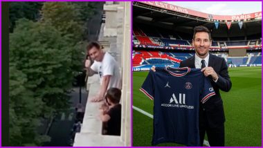 Lionel Messi’s 'Thumbs Up' to Malayali Fans After Joining PSG in Paris is Going Viral (Watch Video)