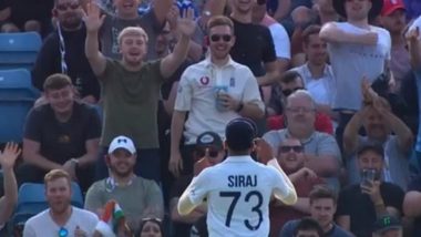 Mohammed Siraj Gives a Befitting Reply to English Crowd Who Asked Him the Score During IND vs ENG 3rd Test 2021 Day 1 (Watch Video)