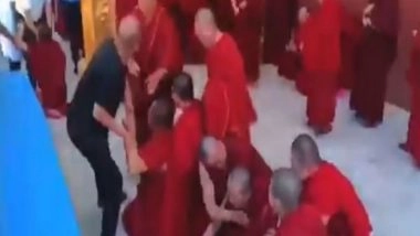 World News | China: Monks Hold Protest Against Forceful Shutdown of Monastery in Gansu