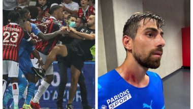 Dimitri Payet Attacked With a Bottle by Nice Fans During Ligue 1 2021-22 Match, Marseille Refuses to Take on Field After Crowd Misbehaves (Watch Video)