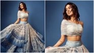 Yo or Hell No? Khushi Kapoor in an Icy Blue Anita Dongre Lehenga Choli