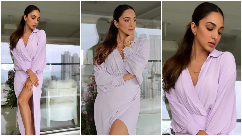Kiara Advani Strikes a Pose in her Lilac Dress and We Can't Get Our Eyes Off Her 