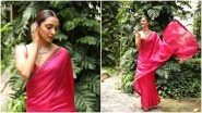 Kiara Advani's Pink Punit Balana Saree is Perfect For Raksha Bandhan Celebration (View Pics)