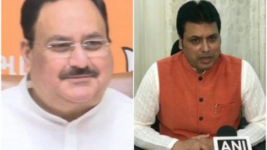 Assembly Elections 2023: JP Nadda, Tripura CM Biplab Deb Discuss Cabinet Reshuffle, Strengthening Organisation, Possible Alliance Ahead of Polls