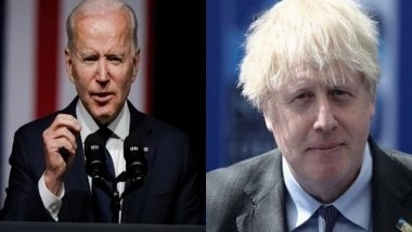 World News | Biden, UK's Johnson Discuss Afghanistan Evacuation, Upcoming G7 Meeting