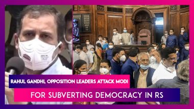 Rahul Gandhi, Sanjay Raut, And Other Opposition Leaders Attack Modi Government For Using 'Brute Force' To Pass Bills On Last Day Of Monsoon Session In Rajya Sabha