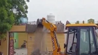 India News | MP Administration Demolishes Houses of Accused Who Tied Up, Dragged Tribal Man to Death