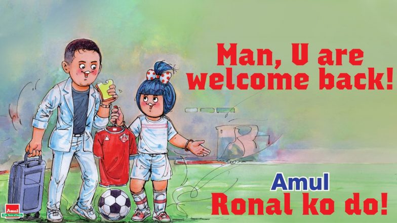 Cristiano Ronaldo Joins Manchester United: Amul Celebrates Portuguese Star’s Return to Old Trafford With Interesting Topical