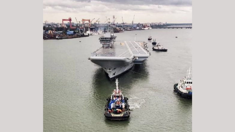 Historic Day For India: INS Vikrant Sails For Her Maiden Sea Trials Today (Watch Video)