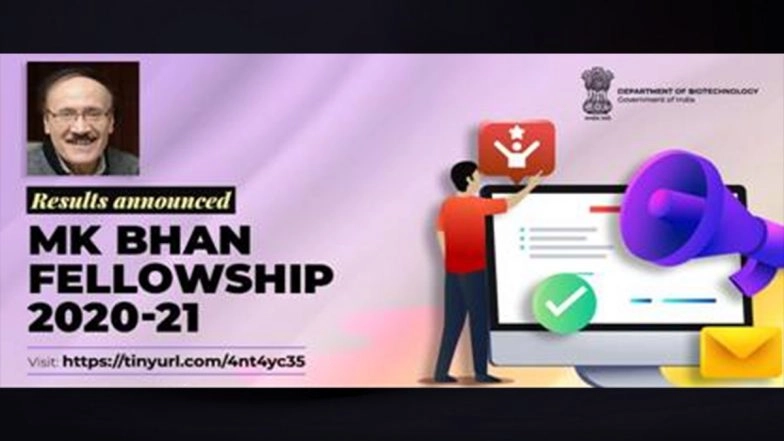 MKB-YRFP Result 2021: First MK Bhan Fellowship-Young Researcher Fellowship Programme Results Announced, Check Scores at dbtindia.gov.in