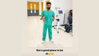 Ravindra Jadeja Shares Picture From Hospital After Undergoing Knee Scans Following IND vs ENG 3rd Test 2021, Says, ‘Not a Good Place To Be At’