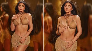 Kylie Jenner Dazzles In Sexy Golden Bikini With Cover-Up Mini Skirt, See Latest Sizzling Pics