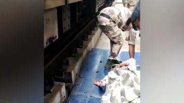 India News | CISF Rescues Woman Who Jumps in Front of Delhi Metro