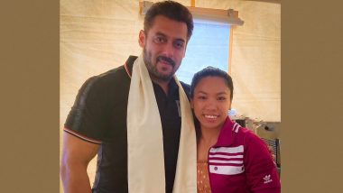 Salman Khan Meets Olympian Mirabai Chanu, Gives Her Best Wishes (View Pic)