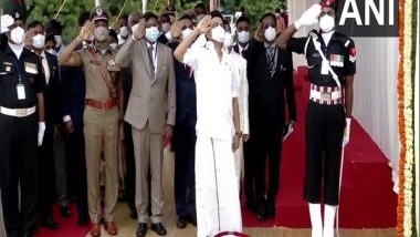 India News | Tamil Nadu CM Stalin Hoists Tricolour on I-Day, Announces Hike in Pension for Freedom Fighters