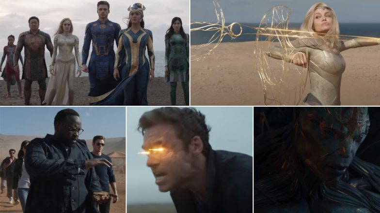 Eternals Final Trailer: Marvel's All-New Superhero Saga, Featuring Angeline Jolie and Kit Harington, Has a Surreal Avengers Endgame Connection (Watch Video)