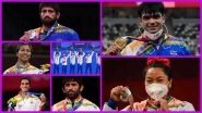 India&rsquo;s Medal Winners at Tokyo Olympic Games 2020: From Neeraj Chopra&rsquo;s Historic Gold to Bajrang Punia&rsquo;s Bronze, Here&rsquo;s Full List of Indian Athletes Who Managed Podium Finish at the 32nd Summer Games
