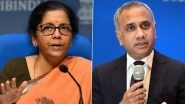 Finance Minister Nirmala Sitharaman Meets Infosys CEO Salil Parekh Over Glitch in Income Tax Department's New E-Filing Portal